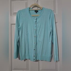 Jones New York Women's Aqua Sweater